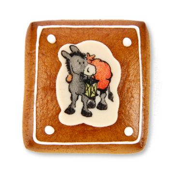 Lebkuchen 6x6cm mit Klaus-Sujet